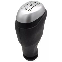 Renault Clio 4 (2012–2019) 5 sebességes váltógomb – matt ezüst/fekete