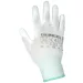 Védőkesztyű szereléshez PU Fehér M/8