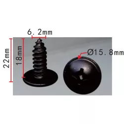 Gépjármű csavar Hyundai 1249306207B 