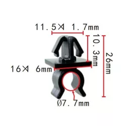 Mazda Gépháztető kitámasztó pálca tartó L20656652A