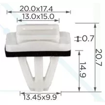 Honda küszöb és sárvédő díszléc patent 91501SP1003