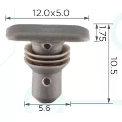 Bora Golf IV Passat Skoda SuperB gumiszegély rögzítő patent 3B0838723