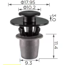 Skoda Fabia Roomster Szélvédő díszléc patent 5J0853573