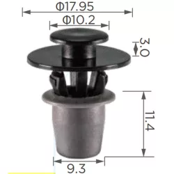 Skoda Fabia Roomster Szélvédő díszléc patent 5J0853573