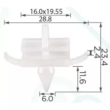 Patent rögzítő 53879-58010