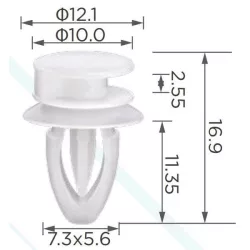 Chevrolet Buick Pontiac kárpit rögzítő patent 90459628