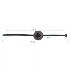 Audi Seat Skoda Vw Kábelrögzítő Vezetékrögzítő 6Q0971838B