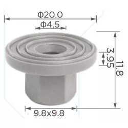 Audi Seat Volkswagen Dobbetét csavar alatti betét 8E0825265C