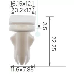 Mercedes Díszléc rögzítő patent A0019914871