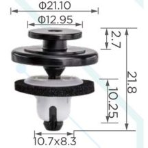 Alfa Romeo Maserati Kerékjárati Dobbetét és burkolat patent 670007383