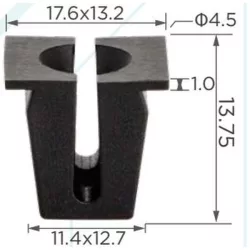 Ford Fiesta Mondeo Escort Burkolat rögzítő 81AG13N129AA