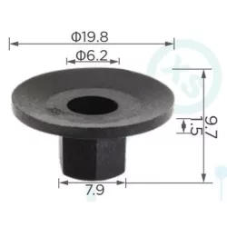 Citroen Peugeot Burkolat rögzítésére alkalmas Műanyag anya 712731