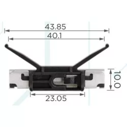 Bmw 7 F01 F02 F04 X3 Tető és szélvédő diszcsík rögzítő patent 51137232420