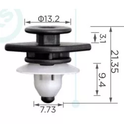 Volvo V60 V90 S60 S90 XC40 XC60 küszöbborítás rögzítő patent 30640643