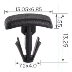 Citroen Peugeot Ford Renault Ajtógumi szigetelés rögzítő patent 9677359880