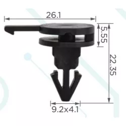 Mini R50 R52 R53 Sárvéső díszléc rögzítő patent 07137036159