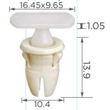   Mercedes C E S W202 W203 W210 W220  Díszléc rögzítő patent A0019887681