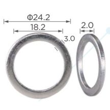   Univerzális Alumínium Olajleeresztő csavar alátét 24.2x18.2mm 90430-18008