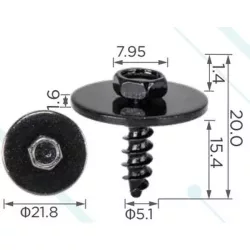 Gápjármű lemez csavar 07149126886