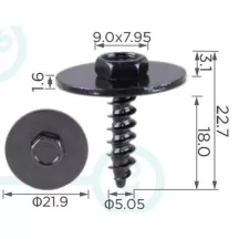 Bmw Gápjármű lemez csavar 7149213164