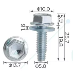 Toyota Lexus Metrikus csavar 9167380616