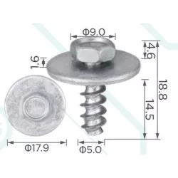 Bmw Gápjármű lemez csavar 7147151963