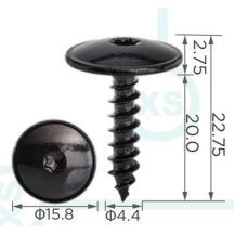 Citroen Peugeot Gépjármű lemez csavar 9801024980