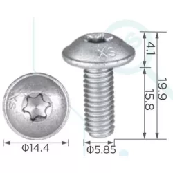 Gépjármű univerzális metrikus csavar 9849399