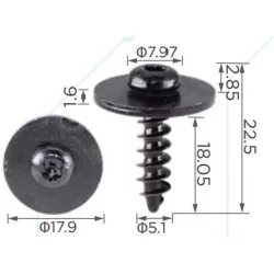 Bmw Gápjármű lemez csavar 07147371720