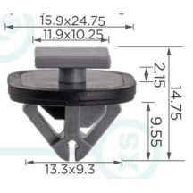   Hyundai Ioniq Tucson Kia Sportage Küszöbborítás burkolat rögzítő Patent 87758CW000