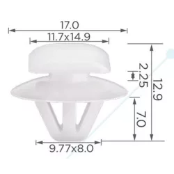 Spoiler burkolat rögzítő Patent 24563961