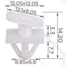   Honda Fit 2010-2014 Zsanérfedél rögzítő Patent 90602TK6A00