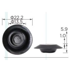 Univerzális Szerelő nyílások lezárása használható gumidugó 9849422