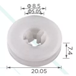 Mini R50 R53 R52 Hátsó kerékív műanyag burkolatának rögzítése 51137034022