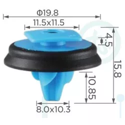 Fiat Ducato 500 Panda Burkolatok ajtókárpitok küszöbborítás patent 0735537083