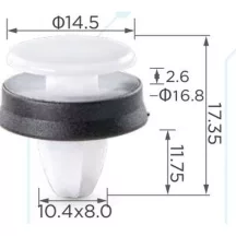   Ford Transit EcoSport Kerékív díszléc rögzítő patent W716507-S300