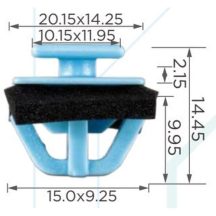   Hyundai Santa Fe Tucson Kia Soul Sportage Díszléc rögzítő patent 877561F000