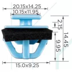 Hyundai Santa Fe Tucson Kia Soul Sportage Díszléc rögzítő patent 877561F000