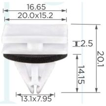   Ford Küszöb- és Sárvédő Díszléc Rögzítő Patent W716503-S300