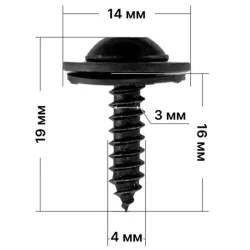 Audi Seat Skoda Vw D-fejű torx csavar alátéttel N10309101