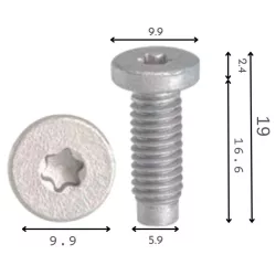 Tesla Model 3 1128951-00-B Hatlapfejű csavar alátéttel M6x20