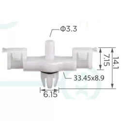 Díszléc rögzítők patent VW Touareg Porsche Cayenne 7L0853547A 