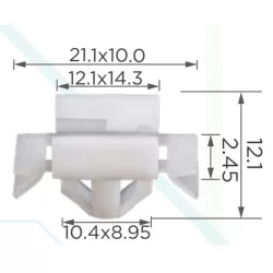 Hyundai Kia Belső kárpit rögzítő patent 858491M000AS