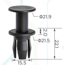   Audi Porsche Vw motorvédő alvázburkolatok kerékjárati rögzítő patent 8K0863788 