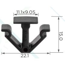Volkswagen Tető kárpit Rögzítő Patent 7M0868563