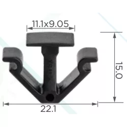 Volkswagen Tető kárpit Rögzítő Patent 7M0868563