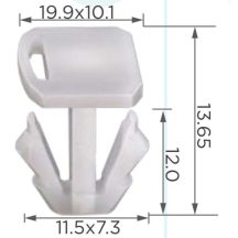   Audi Seat Skoda Porsche Vw Sárvédő díszléc rögzítő patent 7L0854719