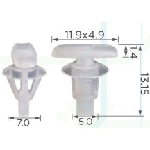 Audi VW Skoda Küszöbtakaró ajtóborítás rögzítő patent 4L0837485