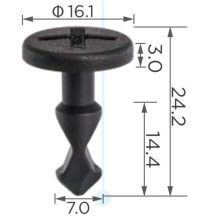   Porsche Cayenne Motorháztető burkolat rögzítő patent 95557271000 