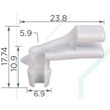   Cadillac Chevrolet Ajtózár Rudazat Rögzítő Patent 16630688